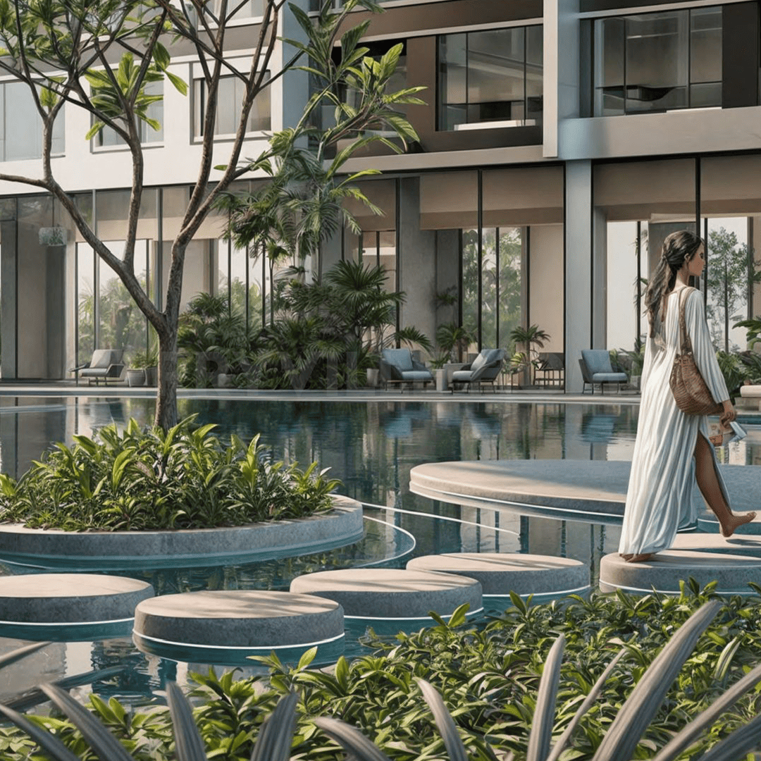 Grosvenor Residency Rooftop Pool View